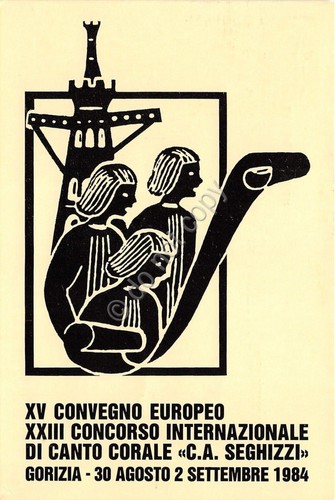 Cartolina - Gorizia - Concorso Canto Corale Seghizzi - timbro …