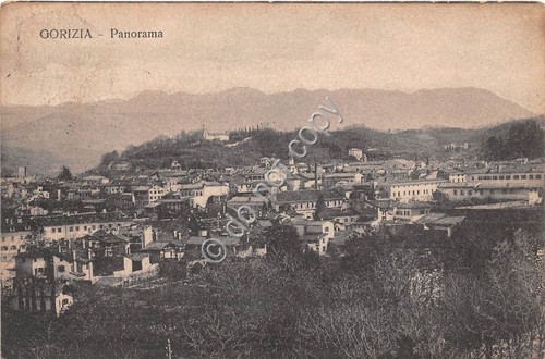 Cartolina - Gorizia panorama dall'alto anni '30 VG