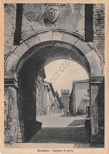 Cartolina - Gradara ingresso al paese
