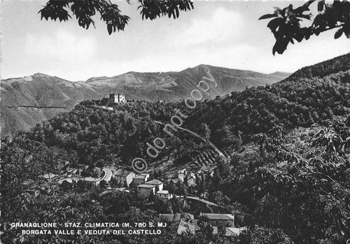Cartolina - Granaglione Borgata Valle e castello