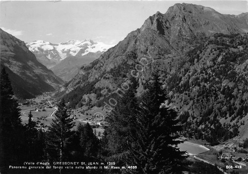 Cartolina - Gressoney S. Jean - Panorama - Monte Rosa …