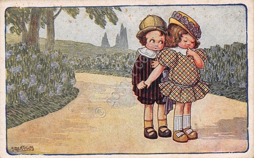 Cartolina - Illustrata - Bertiglia - Innamorati - Dichiarazione - …