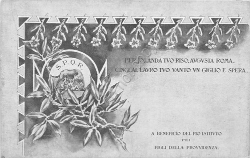 Cartolina - Illustrata - Commemorazione Battesimo - Jolanda Margherita di …
