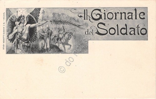 Cartolina - Illustrata - Edel - Il giornale del Soldato …
