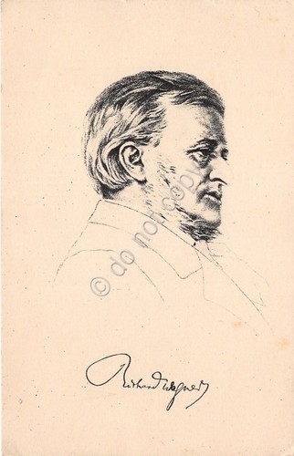Cartolina - Illustrata - Musica - compositori - R. Wagner …