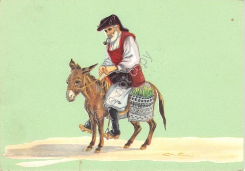 Cartolina - Illustrata - Perrotti - Costumi Sardi - Fonni …