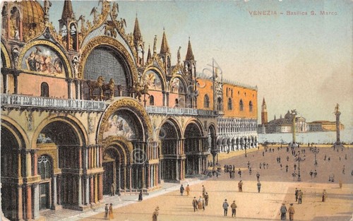 Cartolina - Illustrata - Venezia - Basilica S. Marco - …