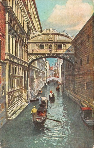 Cartolina - Illustrata - Venezia - Ponte dei Sospiri - …