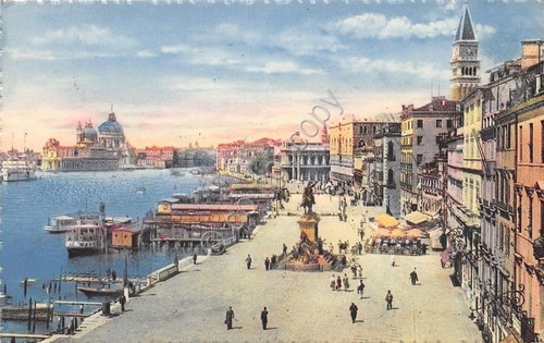 Cartolina - Illustrata - Venezia - Riva degli Schiavoni - …