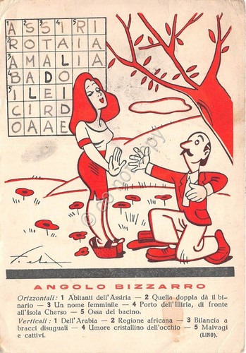 Cartolina - Illustrata Fierofante - Enigmistica - Cruciverba - 1944