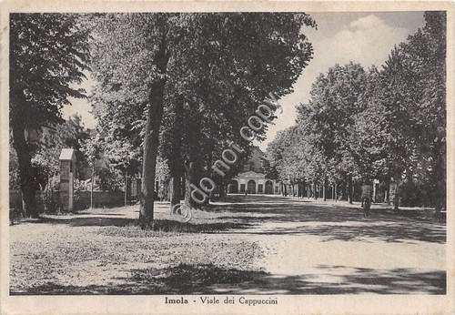 Cartolina - Imola Viale dei Cappuccini anni '40