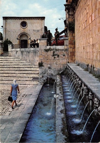 Cartolina - L'Aquila - Fontana Novantanove Cannelle - 1971