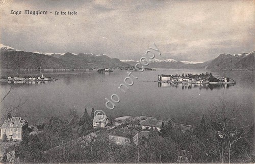 Cartolina - Lago Maggiore le tre isole Ed. Brunner