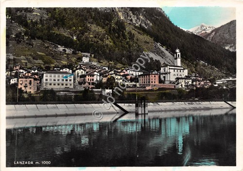 Cartolina - Lanzada panorama 1956