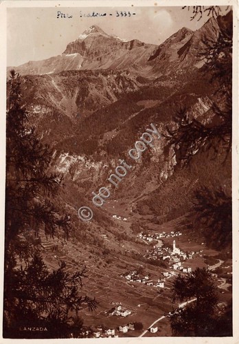 Cartolina - Lanzada Pizzo scalino 1953