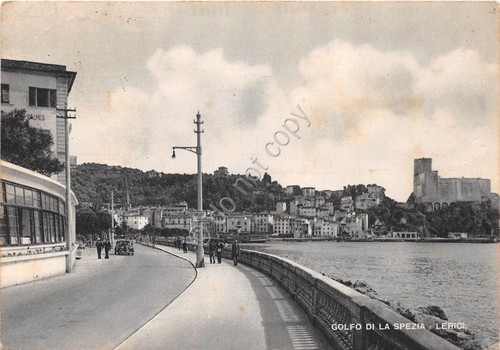 Cartolina - Lerici - Passeggiata - 1950