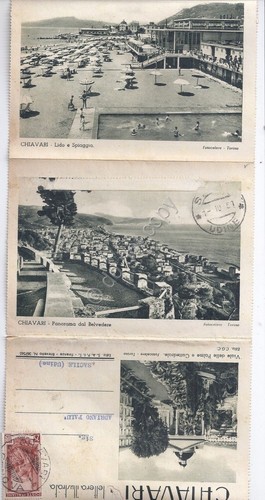 Cartolina - Lettera Illustrata - Chiavari - Varie vedute - …
