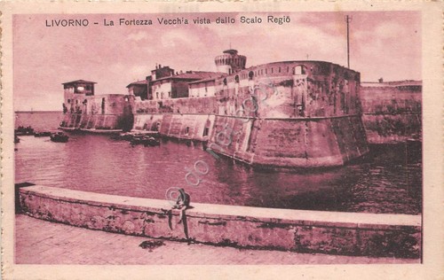 Cartolina - Livorno - Fortezza Vecchia dallo Scalo Regio - …