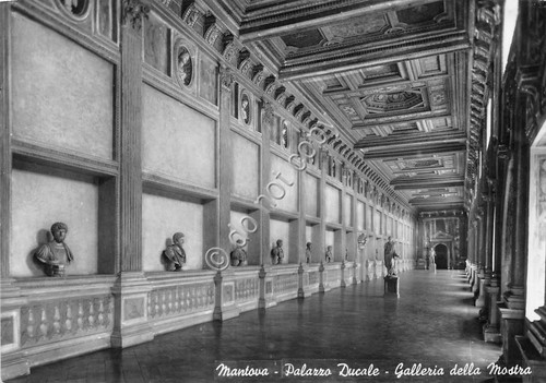 Cartolina - Mantova Palazzo Ducale Galleria della Mostra