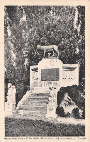 Cartolina - Massalombarda - Via delle Rimembranze - Monumento ai …
