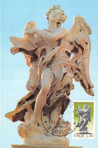 Cartolina - Maximum - Ponte Sant'Angelo - statua - 40 …