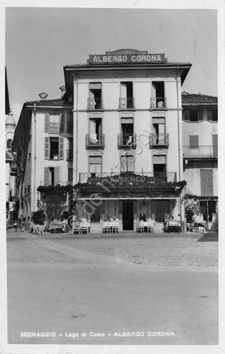 Cartolina - Menaggio - Albergo Corona - VG - 1941