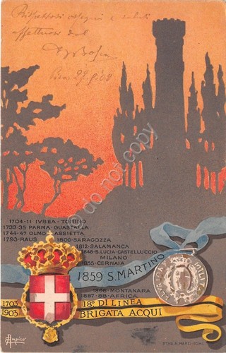 Cartolina - Militaria - 18° Reggimento Fanteria di Linea - …