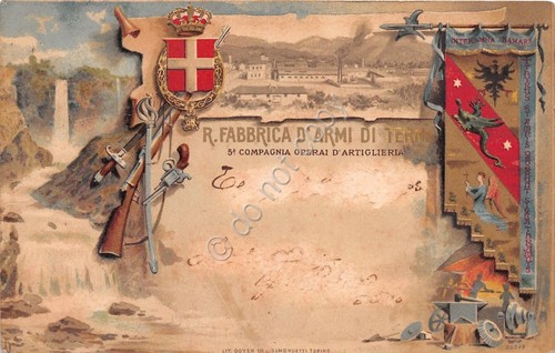 Cartolina - Militaria - 5° Compagnia Operai D'Artiglieria - R. …