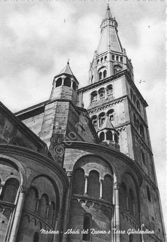 Cartolina - Modena - Absidi del Duomo - 1952