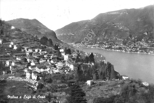 Cartolina - Molina Lago di Como panorama 1969