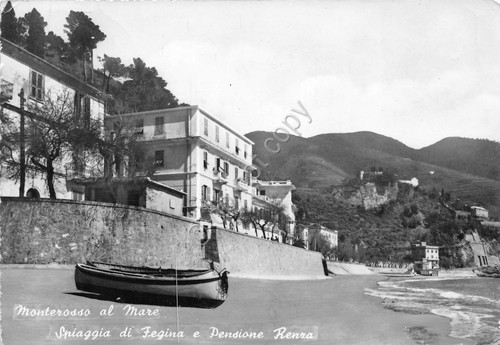 Cartolina - Montereosso - Spiaggia di Fegina - Pensione Renza …
