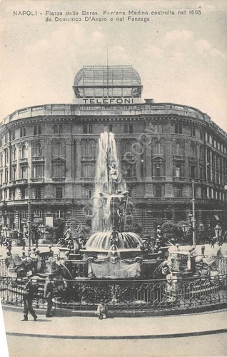 Cartolina - Napoli - Piazza della Borsa - Telefoni - …