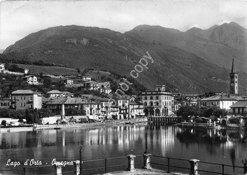 Cartolina - Omegna Lago d'Orta Panorama 1961