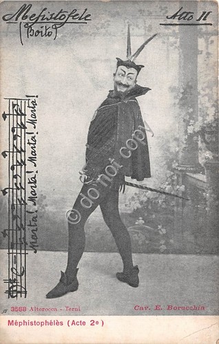 Cartolina - Opera LIrica Mephistofele Atto II Alterocca Terni spartito …