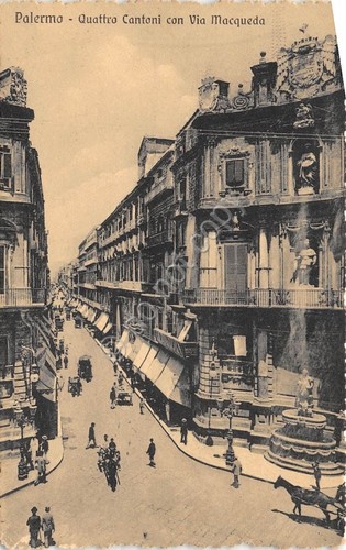 Cartolina - Palermo - Quattro Cantoni - Via Macqueda - …