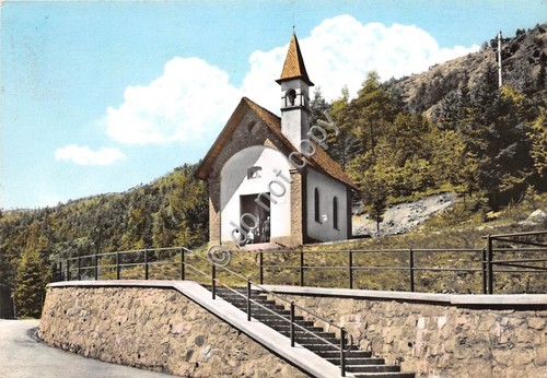 Cartolina - Panoramica Zegna Chiesetta degli Alpini 1966