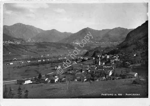 Cartolina - Pasturo Panorama 1953