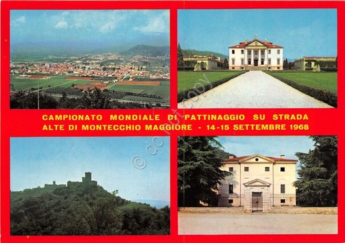 Cartolina - Pattinaggio su strada - Montecchio Magg. - Timbro …