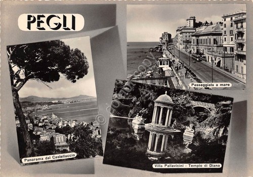 Cartolina - Pegli - vedutine - NVG (Genova)