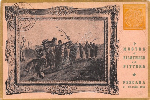 Cartolina - Pescara - 1° Mostra di Filatelica e di …