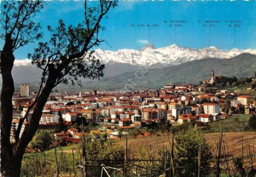 Cartolina - Pinerolo - panorama - 1974