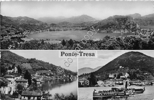 Cartolina - Ponte Tresa vedutine anni '40