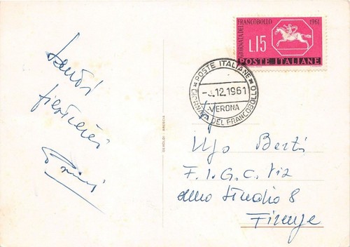 Cartolina - Post card - 3^ Giornata del Francobollo - …