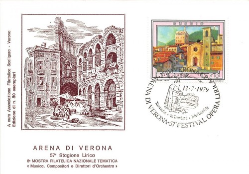 Cartolina - Post card - Arena di Verona - 57? …