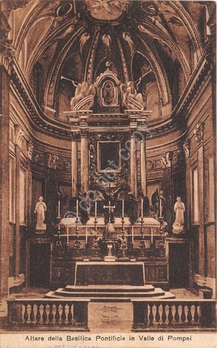 Cartolina - Postacard - Valle di Pompei - Altare Basilica …