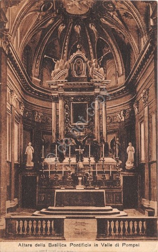 Cartolina - Postacard - Valle di Pompei - Altare Basilica …