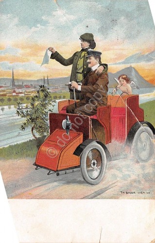 Cartolina - Postcard - - Illustrata - Auto d'epoca - …
