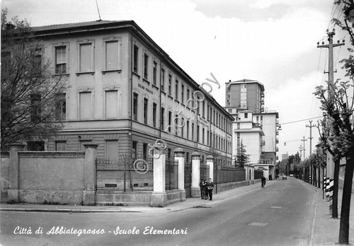 Cartolina - Postcard - Abbiategrasso Scuole Elementari animata