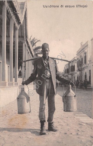 Cartolina - Postcard - Africa - venditore di acqua - …