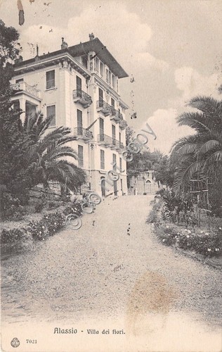 Cartolina - Postcard - Alassio - Villa dei Fiori - …
